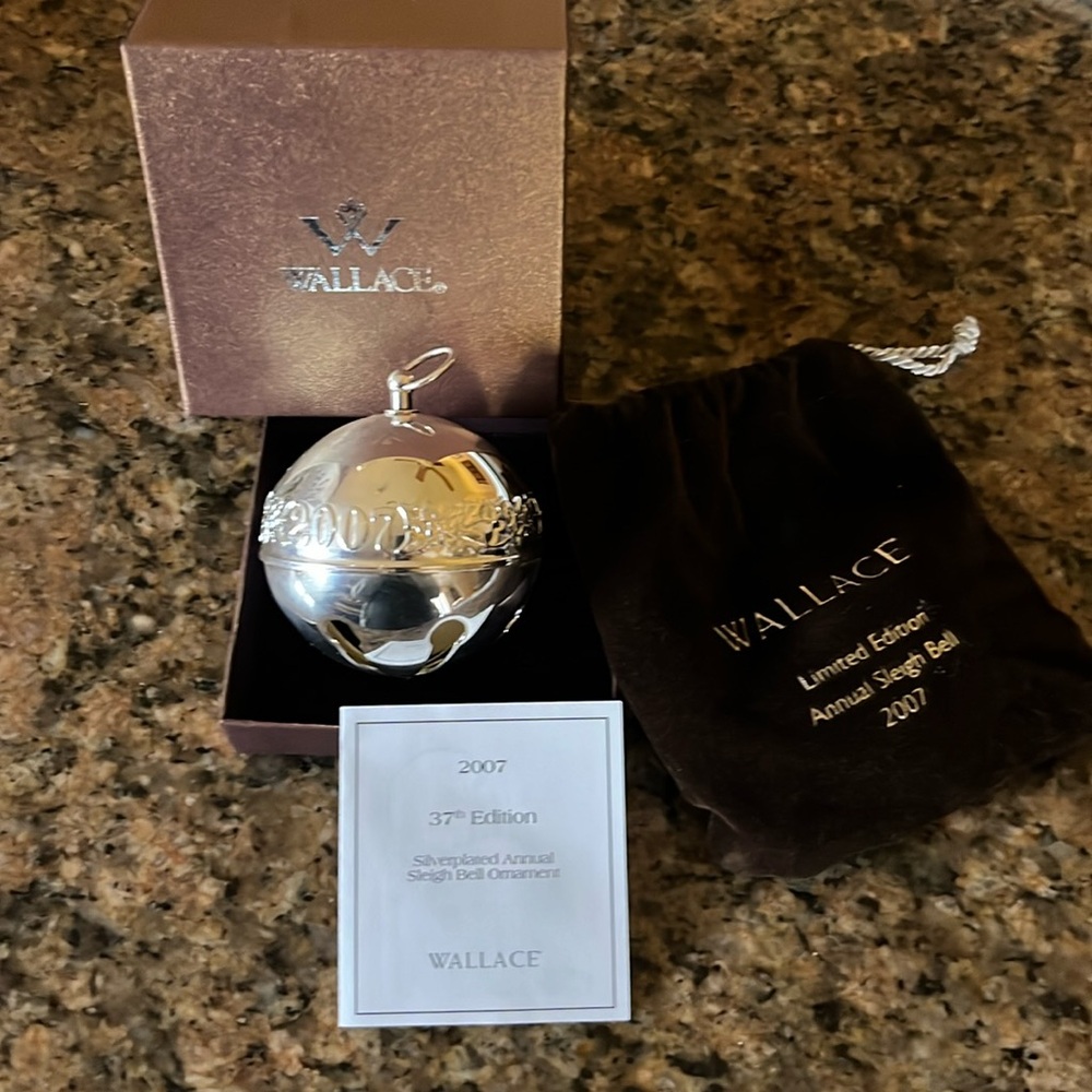 Wallace Silversmiths 2007 Silverplated sleigh bell